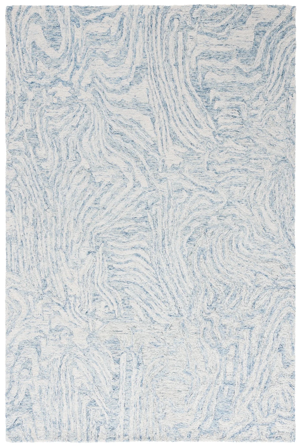 Safavieh Ebony 4'-0" x 6'-0" Rug in Ivory / Light Blue