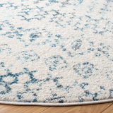 Safavieh Tulum 6'-7" x 6'-7" Rug in Ivory / Turquoise