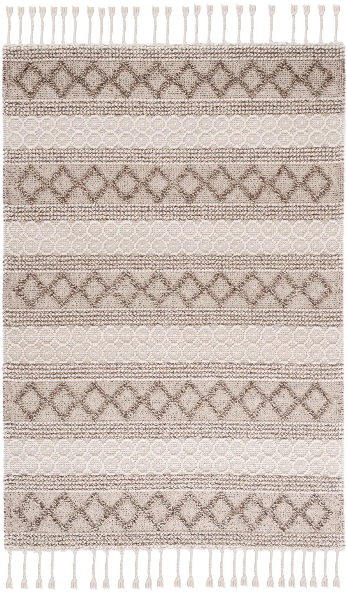 Safavieh Natura 4'-0" x 6'-0" Rug in Ivory / Brown