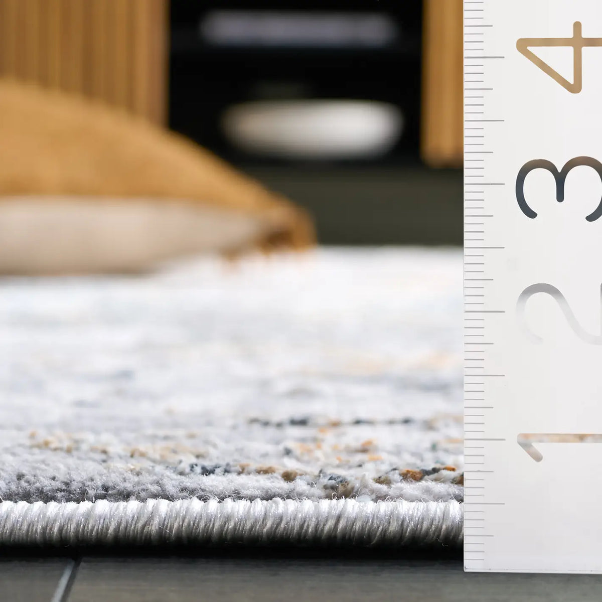 Safavieh Alenia 100 4'-0" x 6'-0" Rug in Grey / Beige