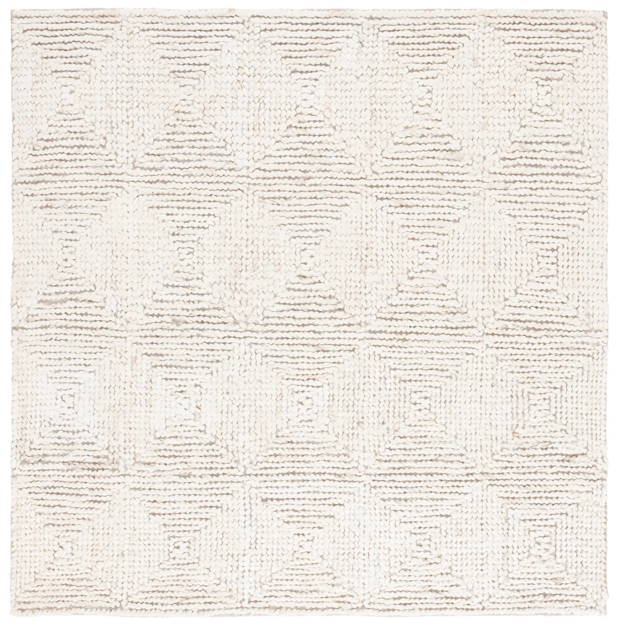 Safavieh Natural Fiber 6'-0" x 6'-0" Rug in Bleach / Ivory