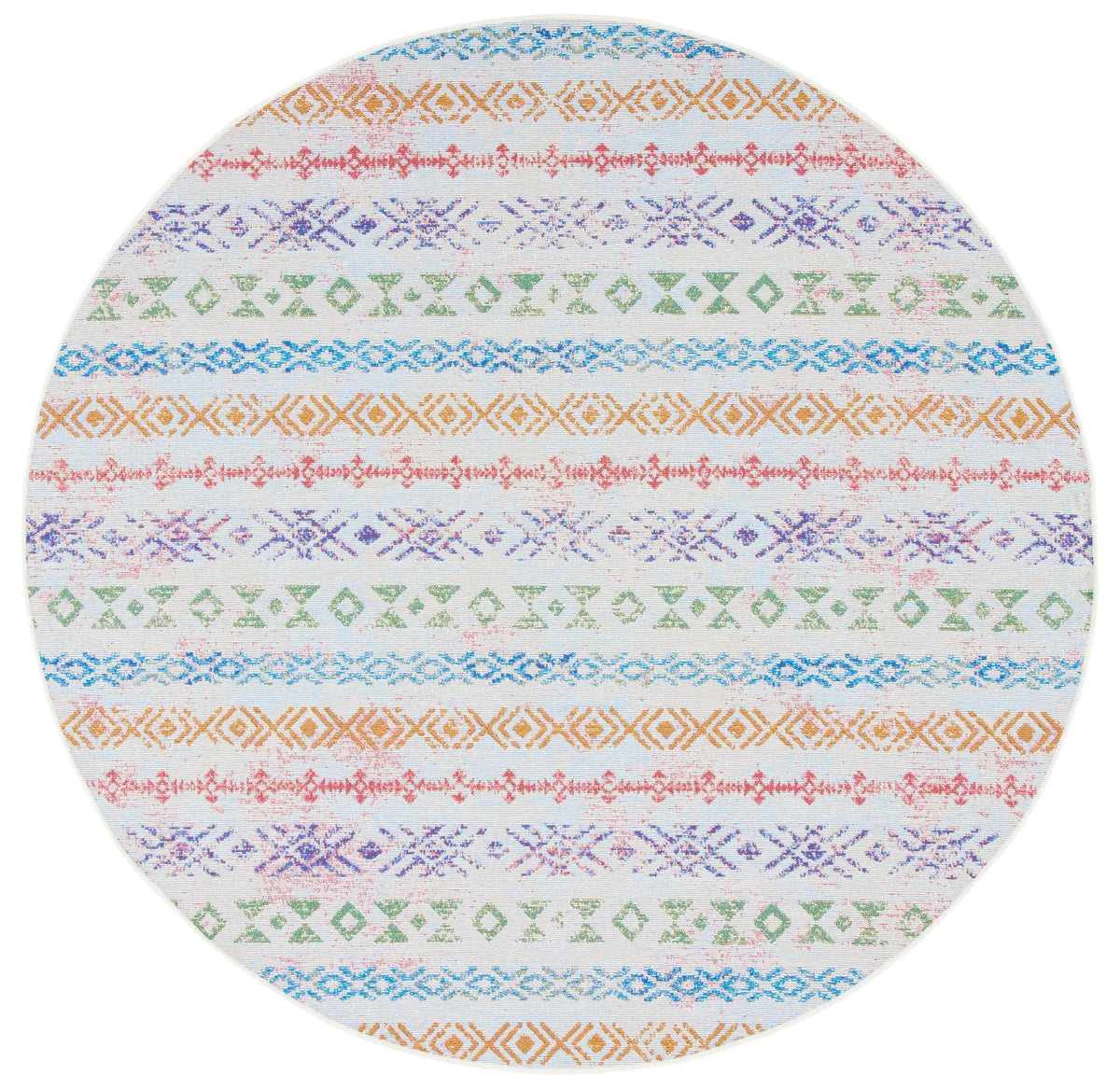 Safavieh Summer 6'-7" x 6'-7" Rug in Ivory / Blue