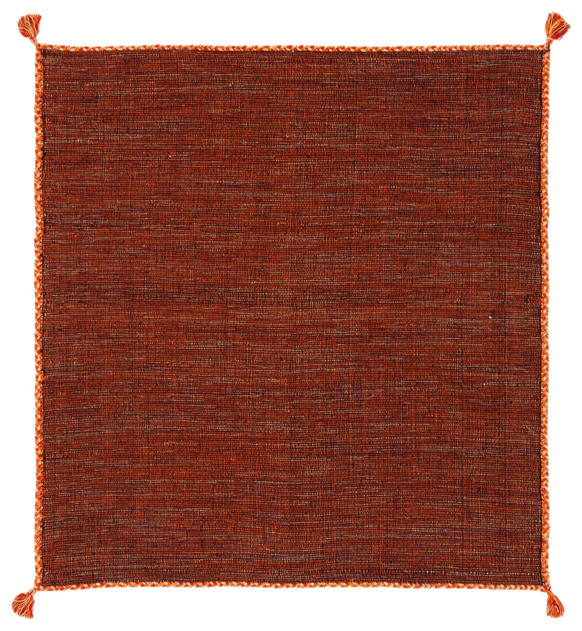 Safavieh Montauk 5'-0" x 5'-0" Rug in Orange / Black