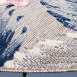 Safavieh Cabana 6'-5" x 6'-5" Rug in Grey / Navy