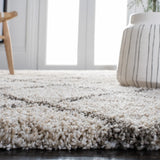 Safavieh Hudson Shag 4'-0" x 6'-0" Rug in Ivory / Grey