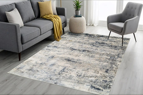 Dynamic Rugs Castilla 3533 Grey / Blue Rugs - Room
