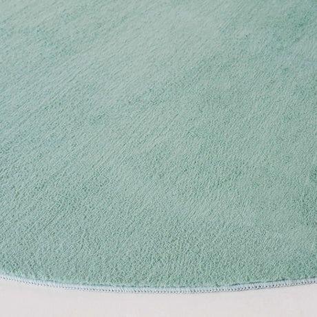 Safavieh Faux Rabbit Fur 6'-0" x 6'-0" Rug in Sage