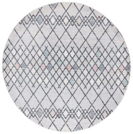 Safavieh Amsterdam 6'-7" x 6'-7" Rug in Grey / Ivory