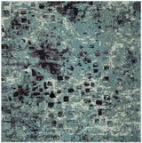 Safavieh Monaco 6'-7" x 6'-7" Rug in Light Blue / Multi