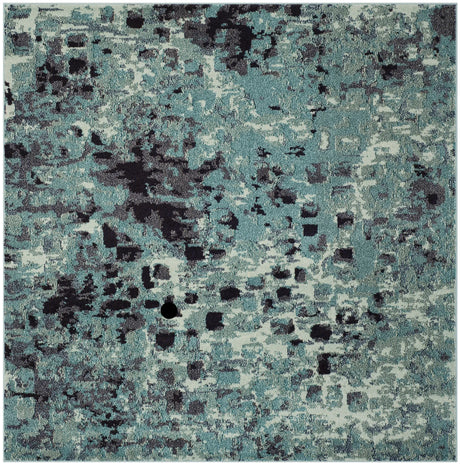 Safavieh Monaco 6'-7" x 6'-7" Rug in Light Blue / Multi