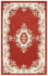 Safavieh Aubusson 4'-0" x 6'-0" Rug in Rust / Ivory