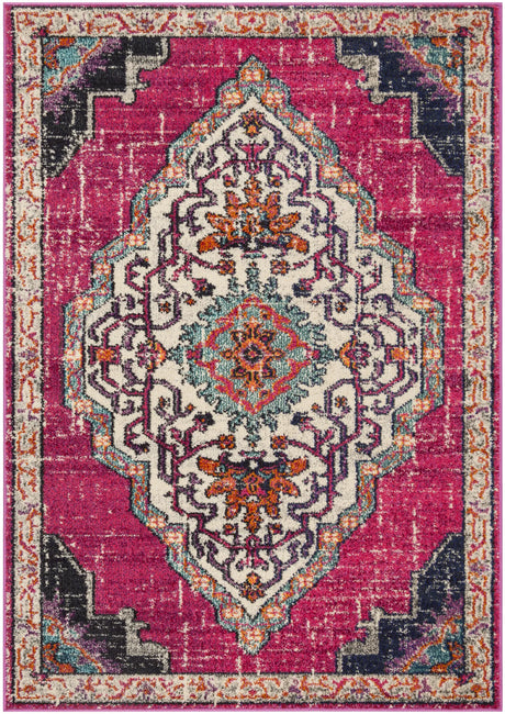 Safavieh Monaco 4'-0" x 5'-7" Rug in Pink / Multi