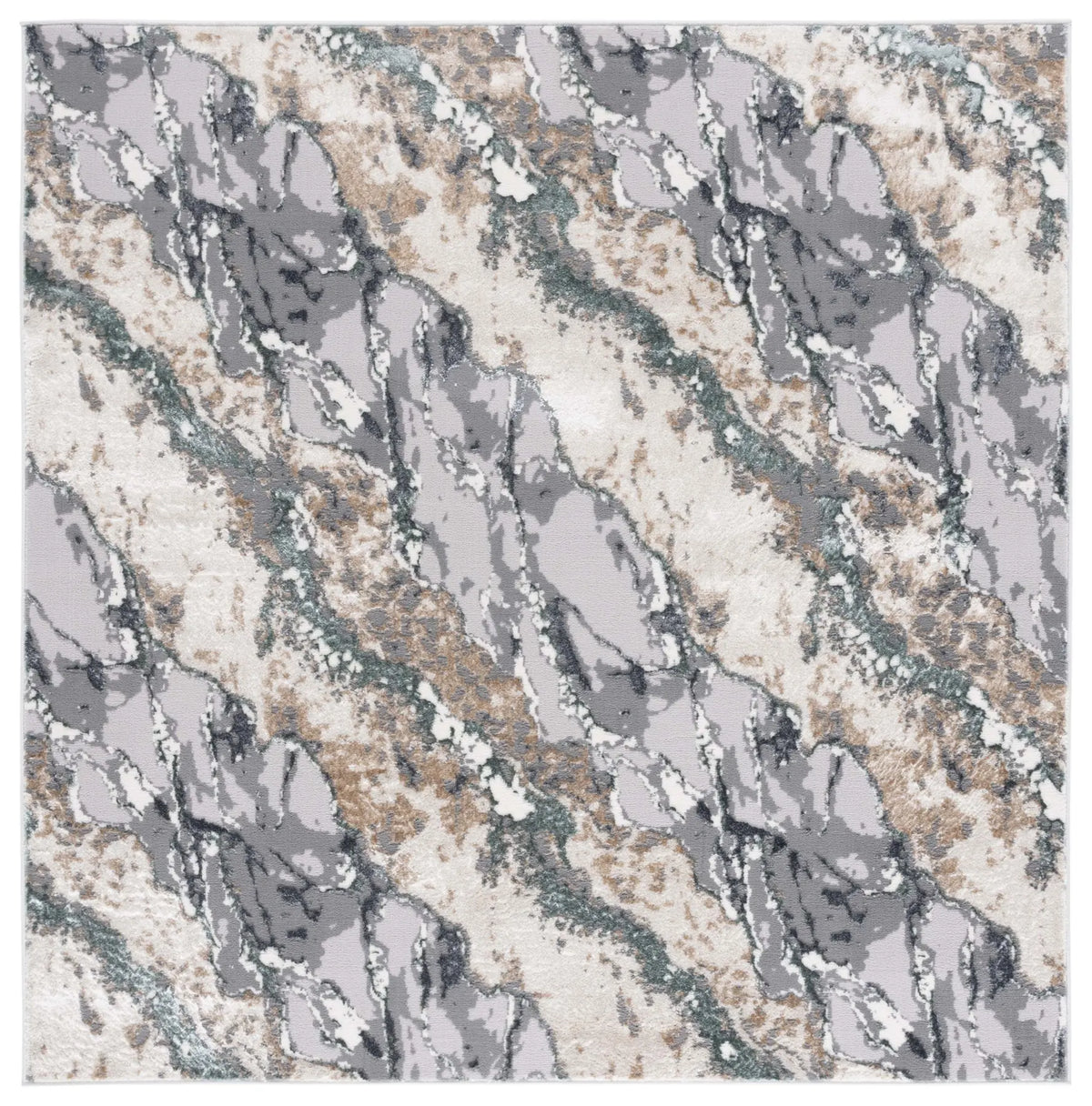 Safavieh Alenia 100 6'-7" x 6'-7" Rug in Grey / Blue