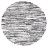 Safavieh Rag Rug 6'-0" x 6'-0" Rug in Black / Multi