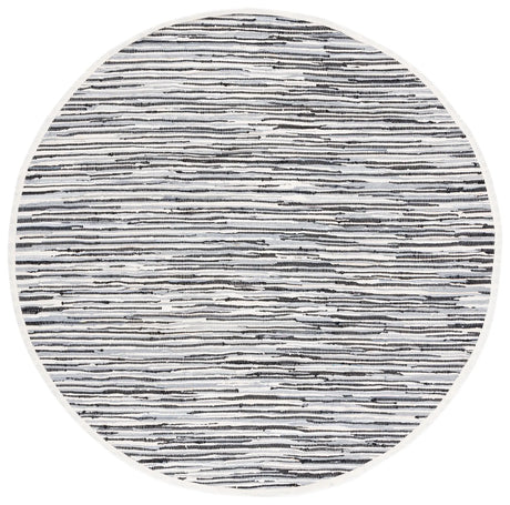 Safavieh Rag Rug 6'-0" x 6'-0" Rug in Black / Multi