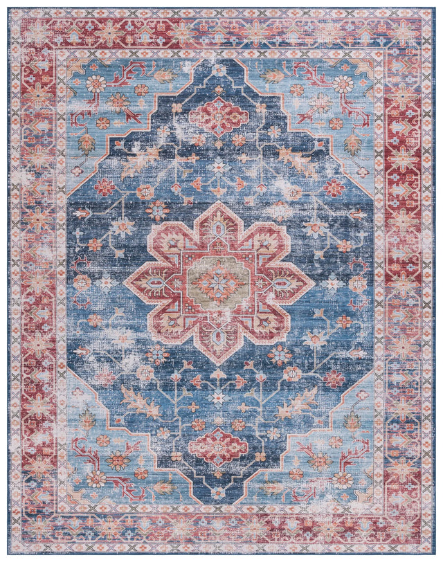 Safavieh Tucson 10'-0" x 14'-0" Rug in Blue / Rust