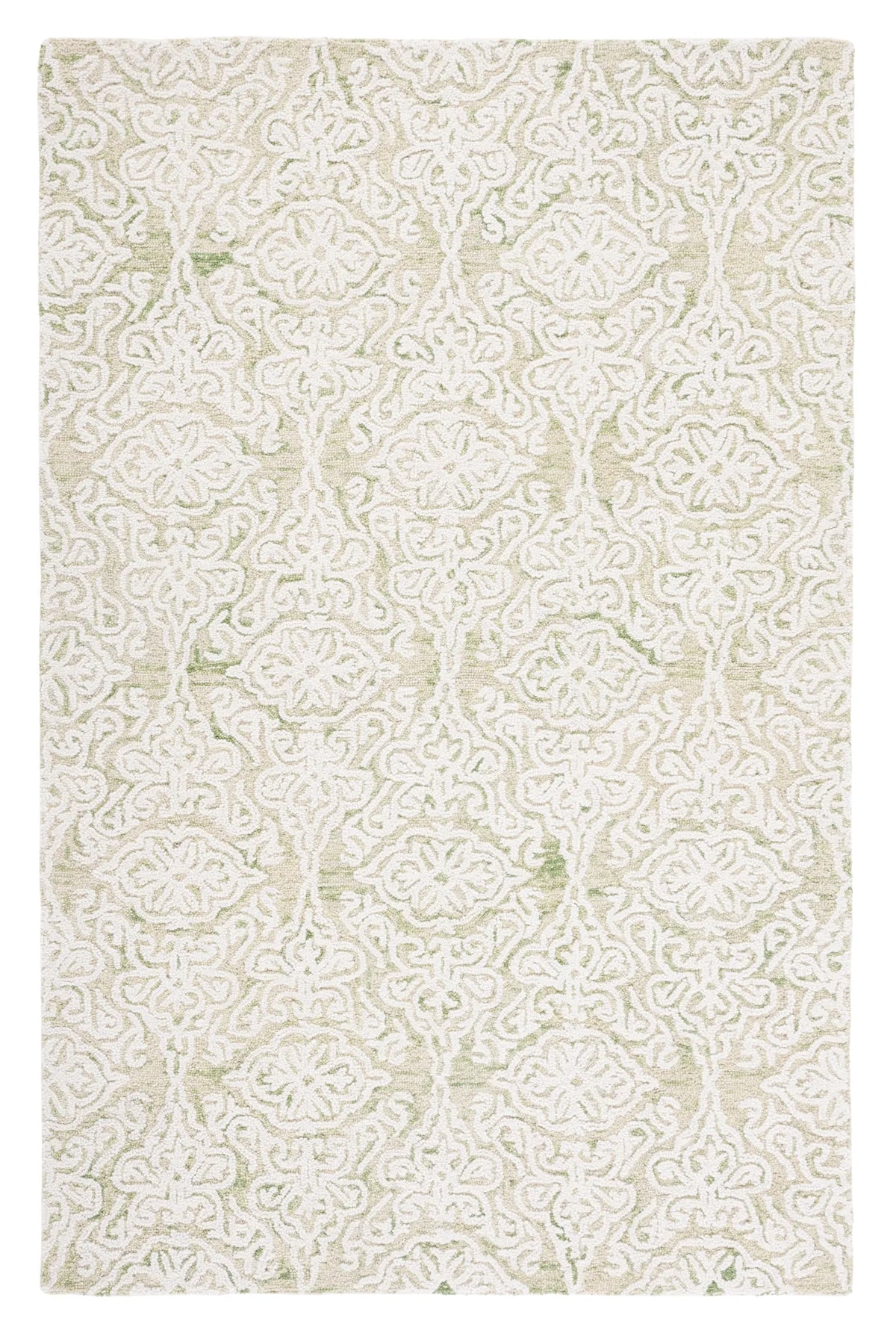 Safavieh Blossom 4'-0" x 6'-0" Rug in Light Green / Ivory