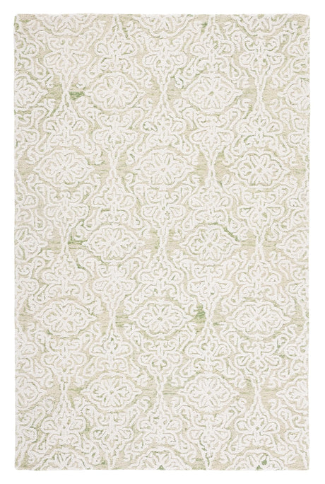 Safavieh Blossom 4'-0" x 6'-0" Rug in Light Green / Ivory