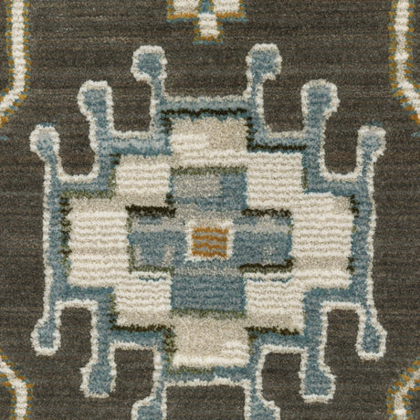 Oriental Weavers Sphinx KEIRA KEI01 Grey Floral Rugs - room scene 2