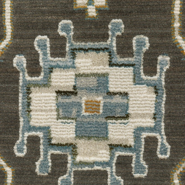 Oriental Weavers Sphinx KEIRA KEI01 Grey Floral Rugs - room scene 2