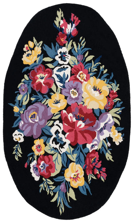 Safavieh Chelsea 5'-0" x 8'-0" Rug in Black / Rose