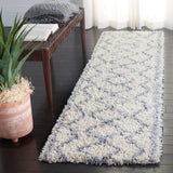 Safavieh Venus Shag 600 2'-2" x 8'-0" Rug in Ivory / Grey