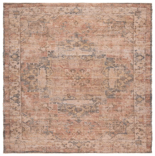 Safavieh Saffron 6'-0" x 6'-0" Rug in Natural / Pink