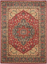 Safavieh Mahal 10'-0" x 14'-0" Rug in Navy / Red