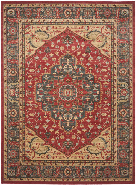 Safavieh Mahal 10'-0" x 14'-0" Rug in Navy / Red