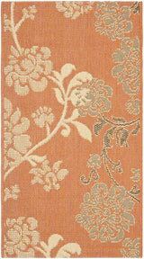 Safavieh Courtyard 2'-0" x 3'-7" Rug in Terra Natural / Brown