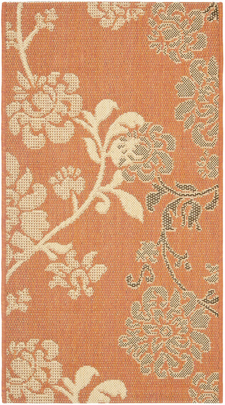 Safavieh Courtyard 2'-0" x 3'-7" Rug in Terra Natural / Brown