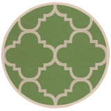 Safavieh Courtyard 5'-3" x 5'-3" Rug in Green / Beige