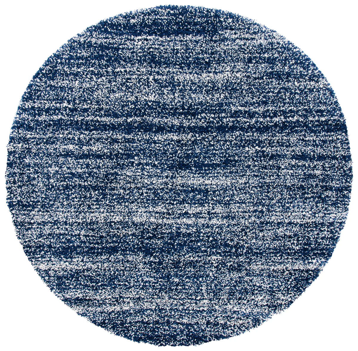 Safavieh Hudson Shag 7'-0" x 7'-0" Rug in Navy / Ivory