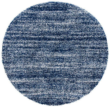 Safavieh Hudson Shag 7'-0" x 7'-0" Rug in Navy / Ivory