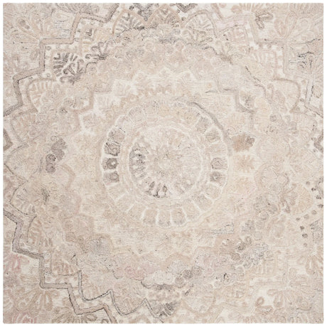 Safavieh Marquee 6'-0" x 6'-0" Rug in Beige / Ivory