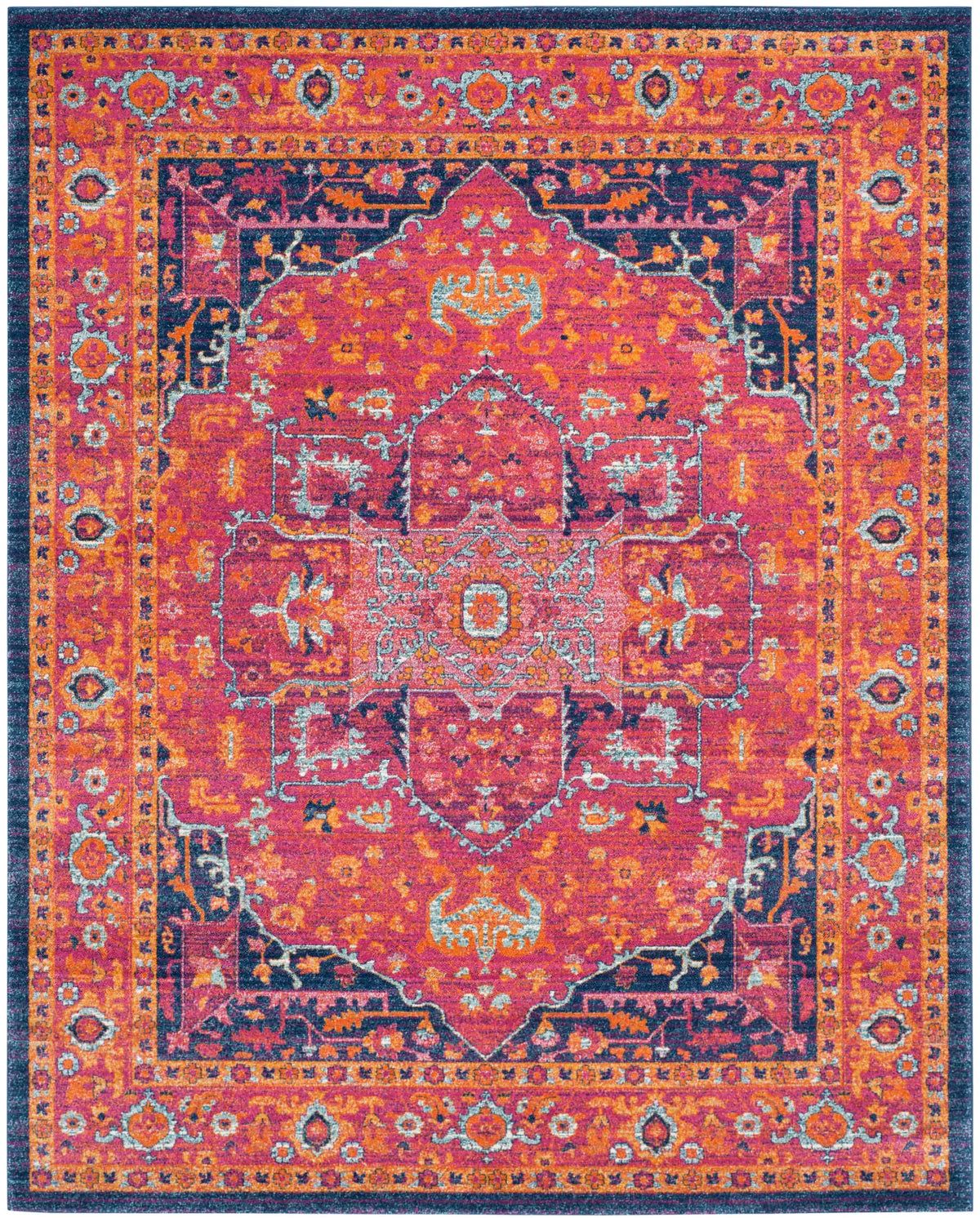 Safavieh Evoke 10'-0" x 14'-0" Rug in Fuchsia / Orange