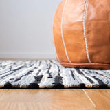 Safavieh Rag Rug 4'-0" x 6'-0" Rug in Black / Multi