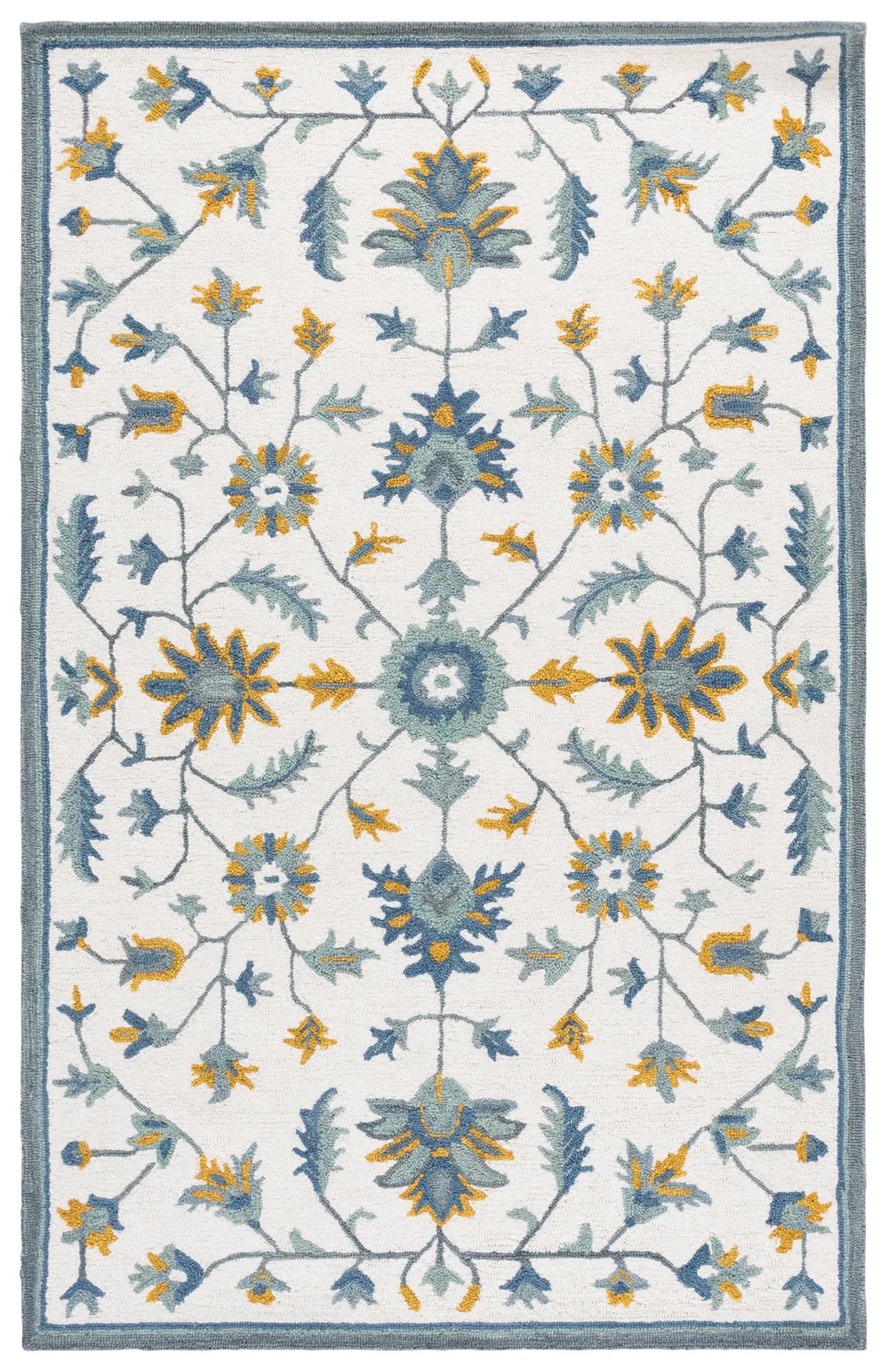 Safavieh Metro 5'-0" x 8'-0" Rug in Ivory / Blue