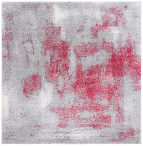 Safavieh Skyler 6'-7" x 6'-7" Rug in Grey / Red
