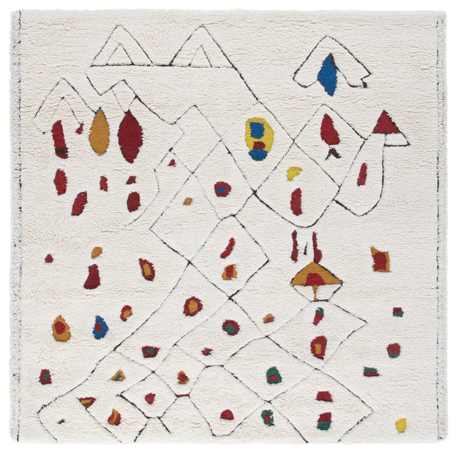 Safavieh Casablanca 6'-0" x 6'-0" Rug in Ivory / Red