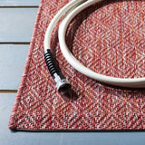 Safavieh Courtyard 5'-3" x 7'-7" Rug in Red / Red