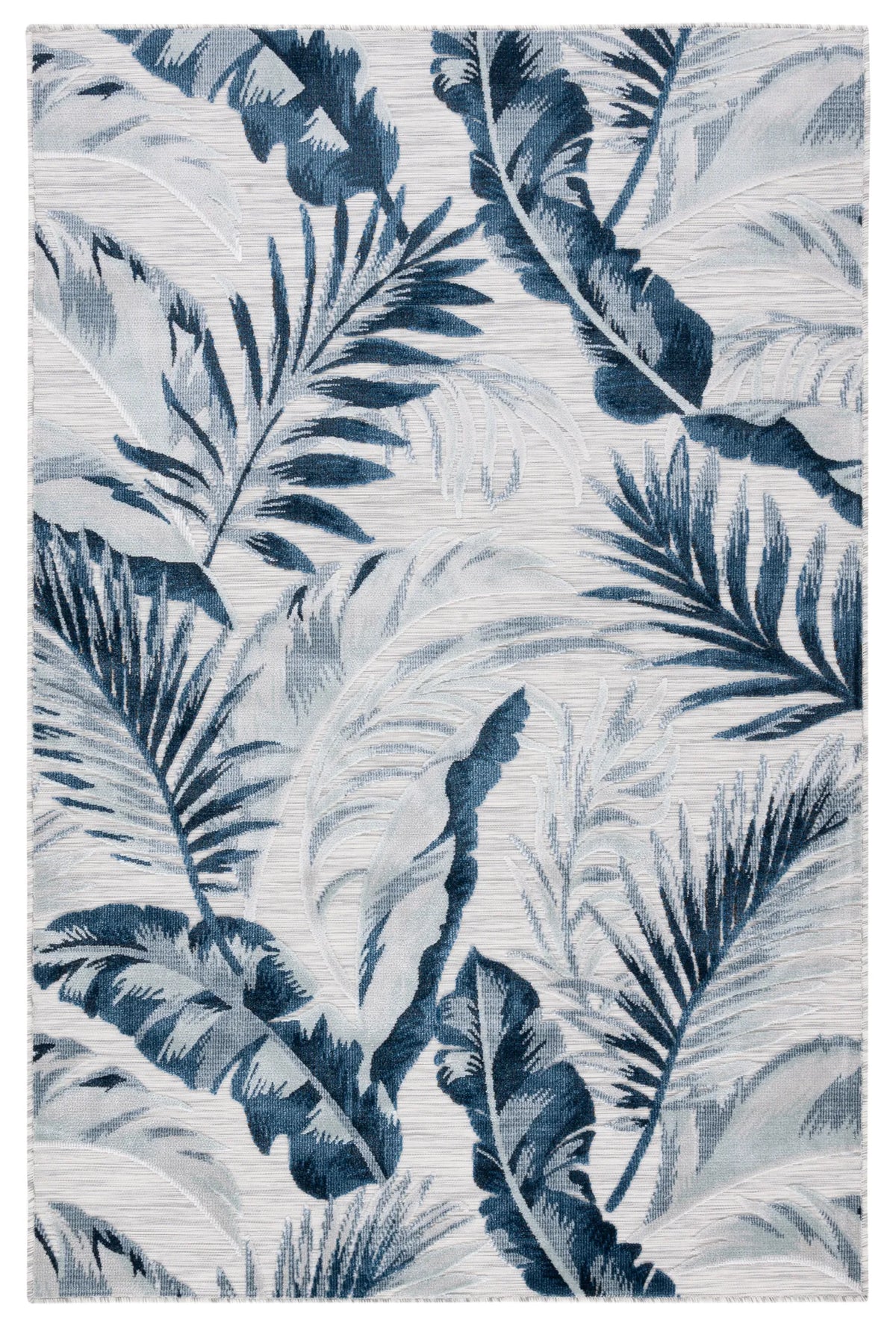 Safavieh Cabana 4'-0" x 6'-0" Rug in Grey / Navy