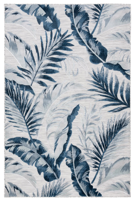 Safavieh Cabana 4'-0" x 6'-0" Rug in Grey / Navy