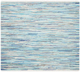 Safavieh Rag Rug 6'-0" x 6'-0" Rug in Turquoise / Multi