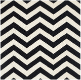 Safavieh Chatham 5'-0" x 5'-0" Rug in Ivory / Black