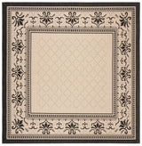 Safavieh Courtyard 6'-7" x 6'-7" Rug in Sand / Black
