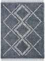 Safavieh Pro Lux Shag 400 10'-0" x 14'-0" Rug in Blue / Creme