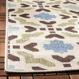 Safavieh Veranda 5'-3" x 7'-7" Rug in Cream / Aqua