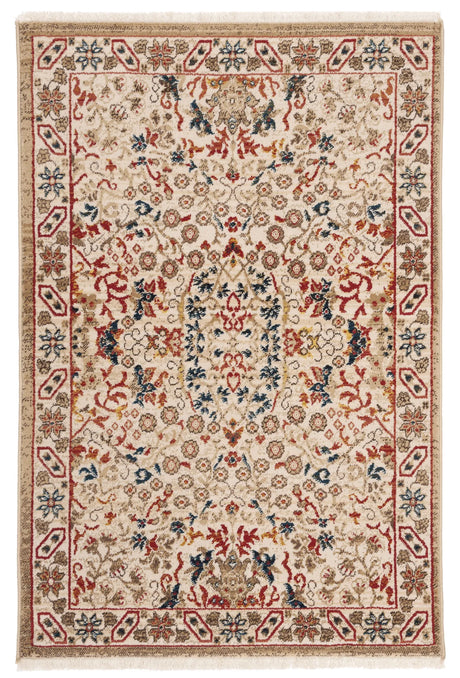 Safavieh Kashan 3'-3" x 4'-10" Rug in Ivory / Ivory