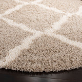 Safavieh Sgd-Dallas Shag 6'-0" x 6'-0" Rug in Beige / Ivory